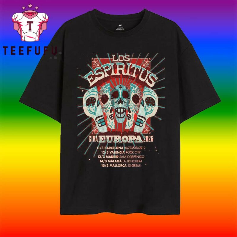 Los Espiritus Gira Europa Tour 2026 T Shirt