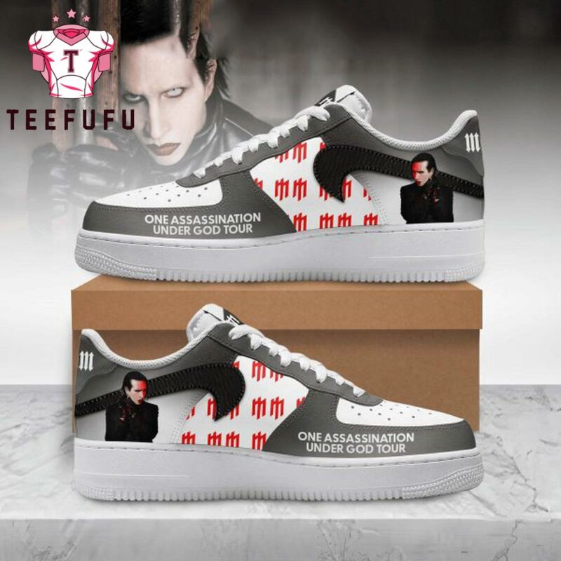 Marilyn Manson One Assassination Under God Tour Air Force 1 Shoes Sneaker