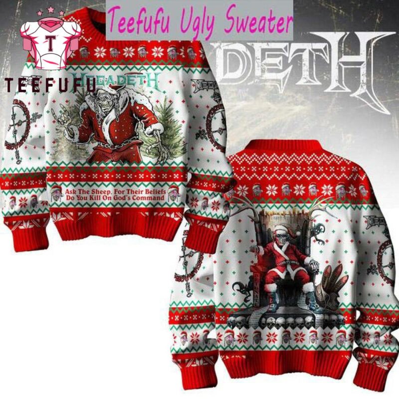 Megadeth Do You Kill On God’s Command Christmas Ugly Sweater
