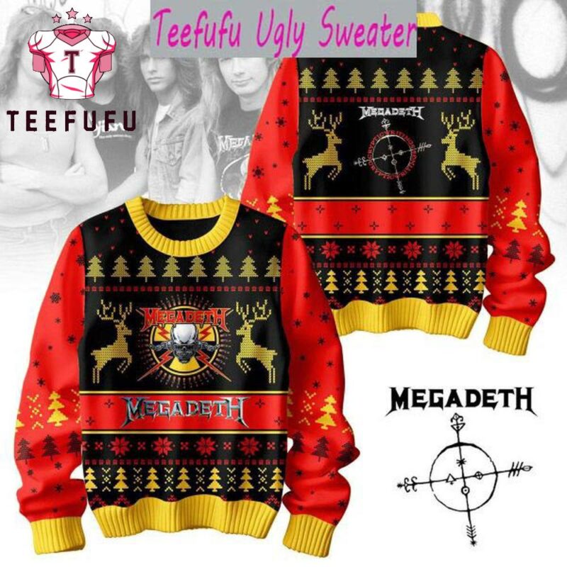 Megadeth Let’s Celebrating The Holidays Christmas 2025 Ugly Sweater