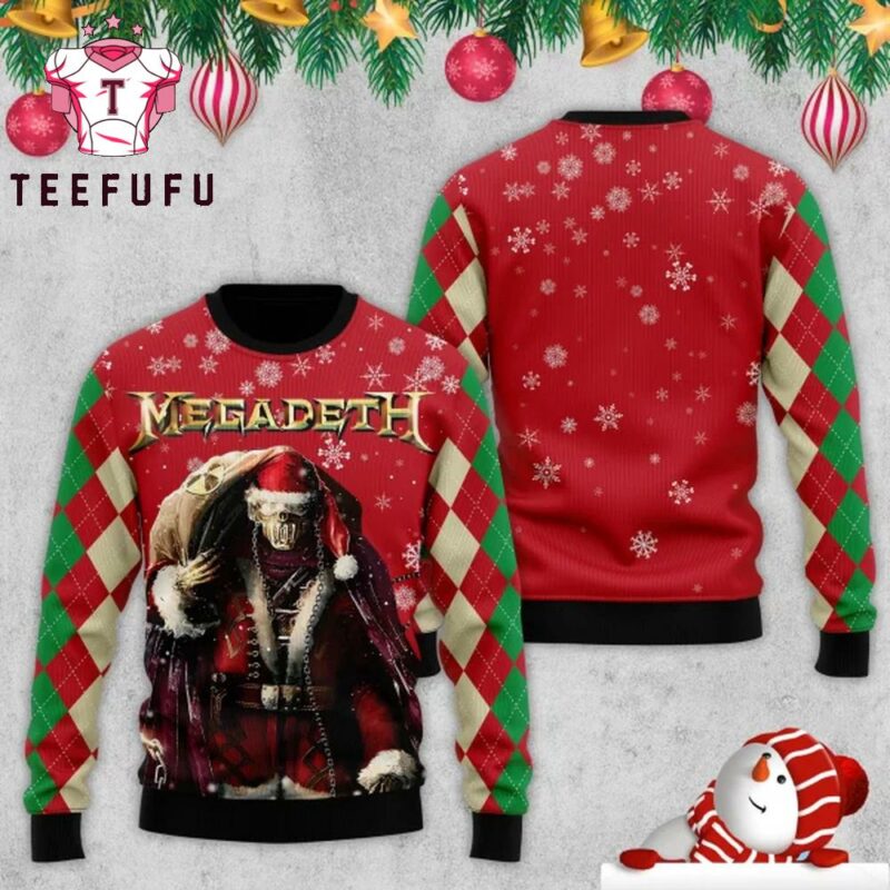 Megadeth Music 2025 Ugly Christmas Sweater