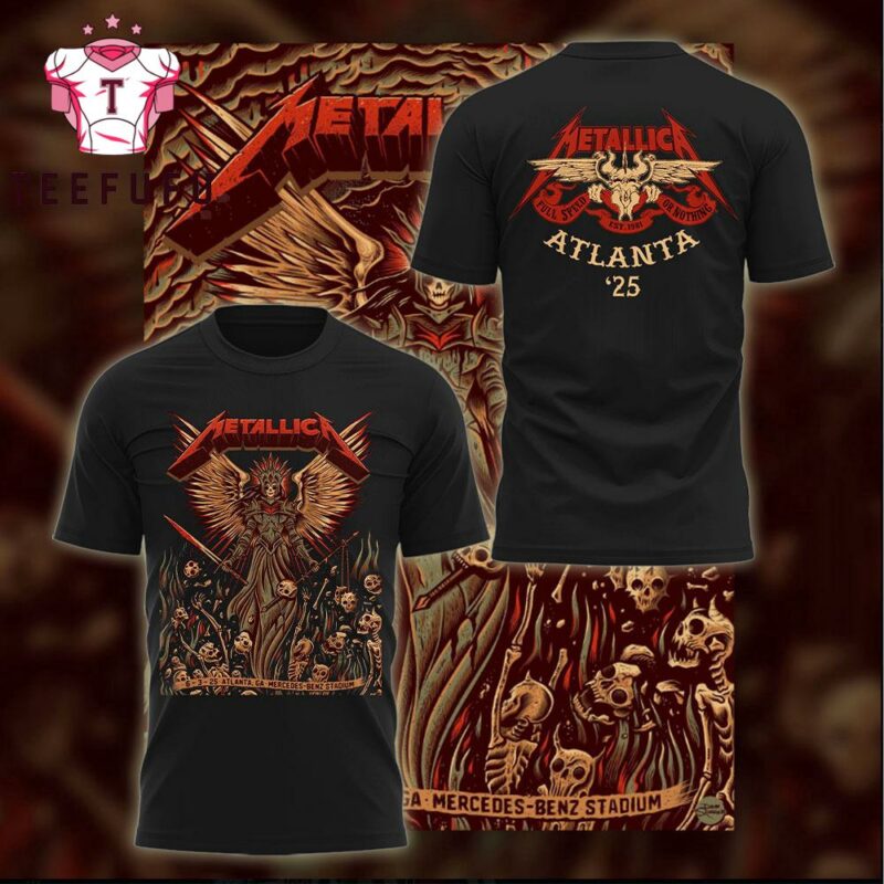 Metallica 2025 M72 World Tour ATLANTA Limited Edition Shirt