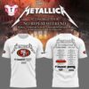Metallica Exclusive Versio M72 World Tour x San Francisco 49ers 2025 T Shirt