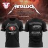 Metallica Exclusive Versio M72 World Tour x San Francisco 49ers Levi's Stadium 2025 3D Shirt