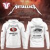 Metallica Exclusive Versio M72 World Tour x San Francisco 49ers Levi's Stadium 25' White Hoodie