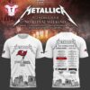 Metallica Exclusive Versio M72 World Tour x Tampa Bay Buccaneers 2025 White Shirt