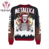 Metallica Gimme Yule Skull Santa Playing Drum Ugly Christmas Sweater
