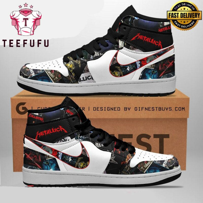 Metallica M72 Rock Music Air Jordan 1 Hightop Shoes