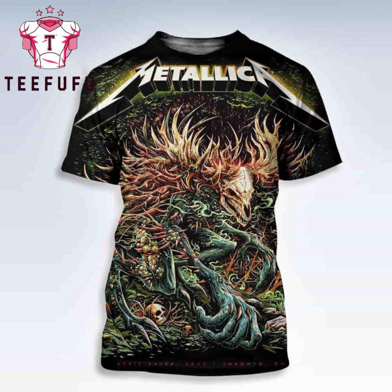 Metallica M72 Toronto World Tour 2025 in April 24-26 2025 at Rogers Centre Canada 3D Shirt
