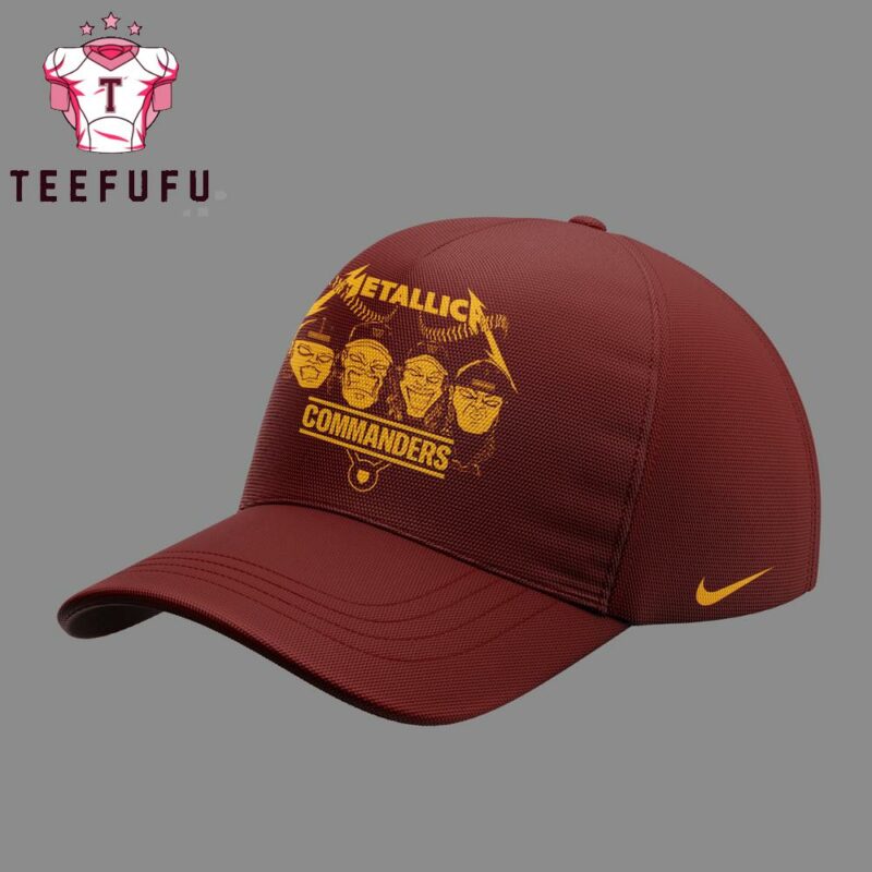 Metallica M72 World Tour 2025 Landover Maryland Red Baseball Cap1