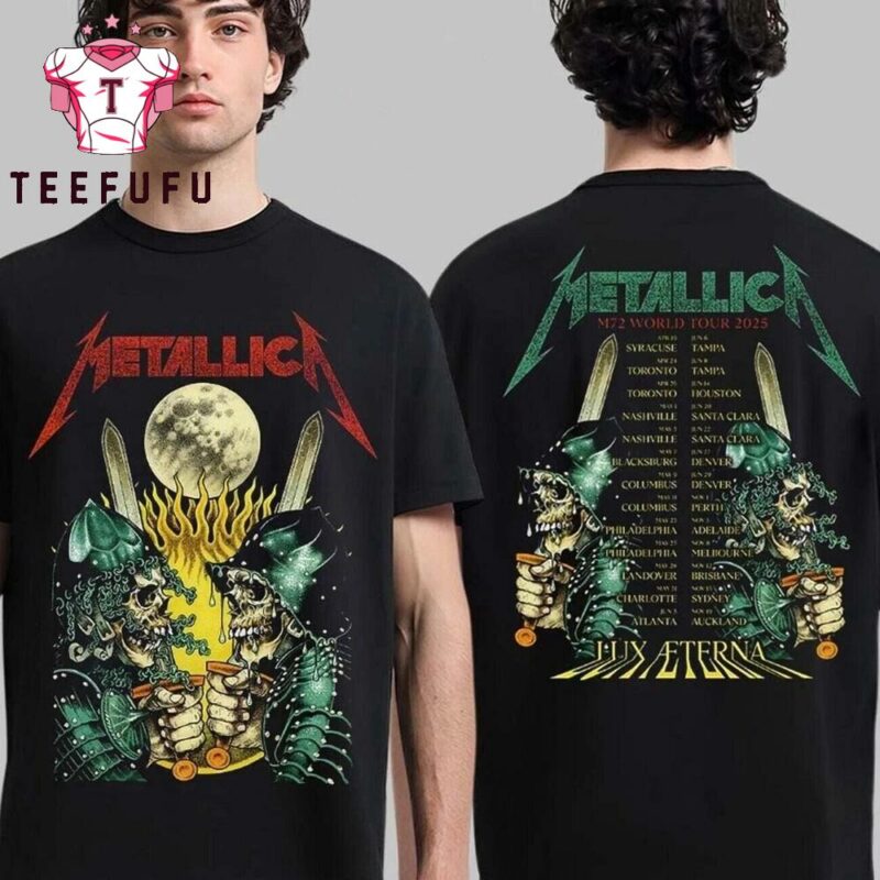 Metallica M72 World Tour 2025 Landover Tour Dates T Shirt1