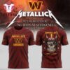 Metallica M72 World Tour 2025 No Repeat Weekend x Washington Commanders 3D Shirt