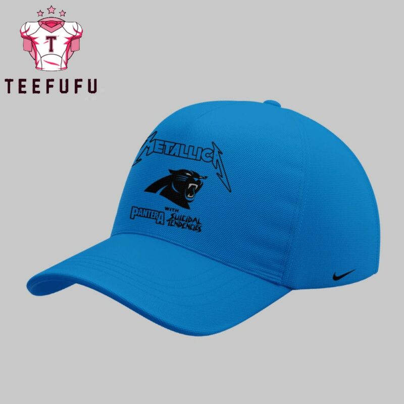 Metallica M72 World Tour 2025 x Carolina Panthers 3D Printed Cap