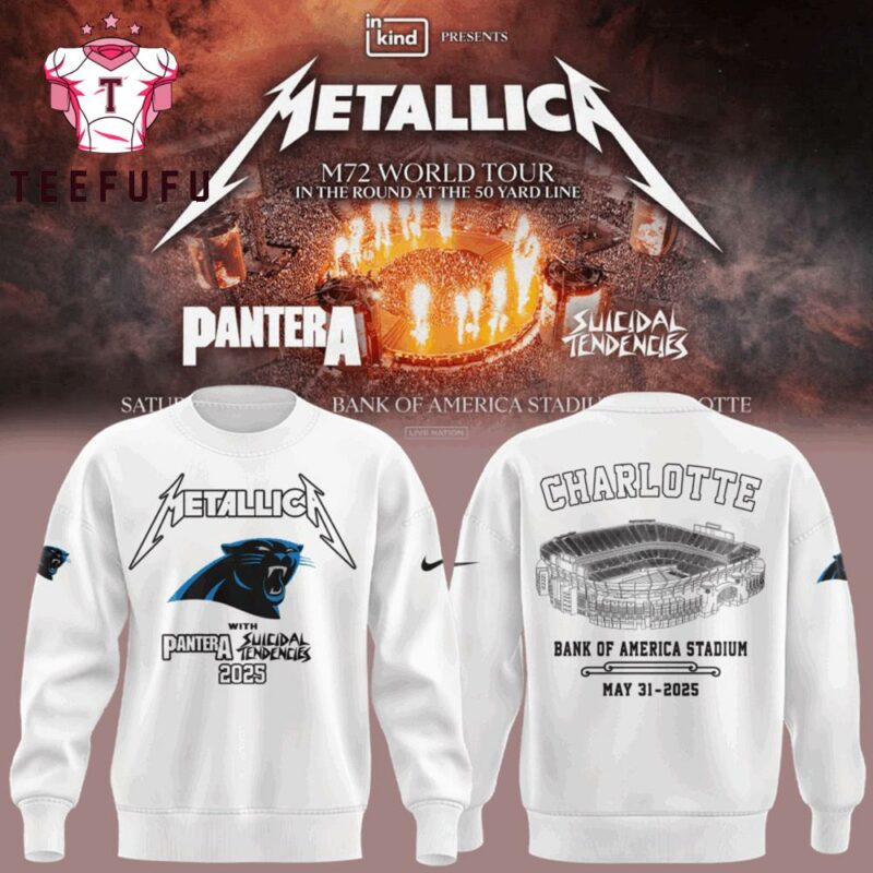Metallica M72 World Tour 2025 x Carolina Panthers Limited Edition Sweatshirt