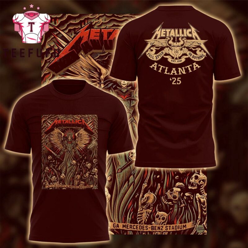 Metallica M72 World Tour ATLANTA 25’ T Shirt