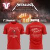 Metallica M72 World Tour Raymond James Stadium Tampa Bay Buccaneers 3D Printed Red T Shirt