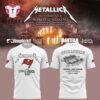 Metallica M72 World Tour Raymond James Stadium Tampa Bay Buccaneers 3D Printed White T Shirt