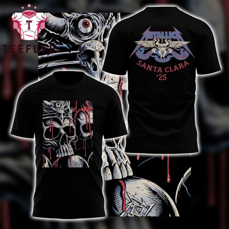 Metallica M72 World Tour Santa Clara 2025 Rock Band Logo Shirt