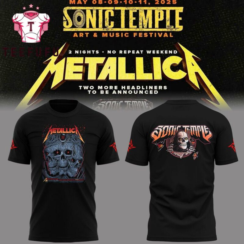 Metallica M72 World Tour x Sonic Temple 2025 3D Print Shirt