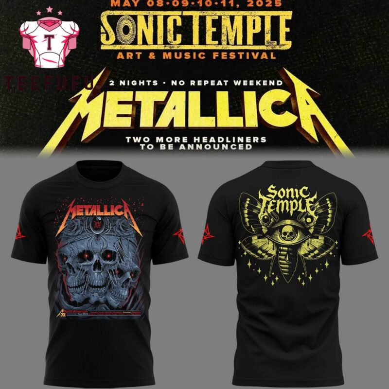 Metallica M72 World Tour x Sonic Temple 2025 T Shirt