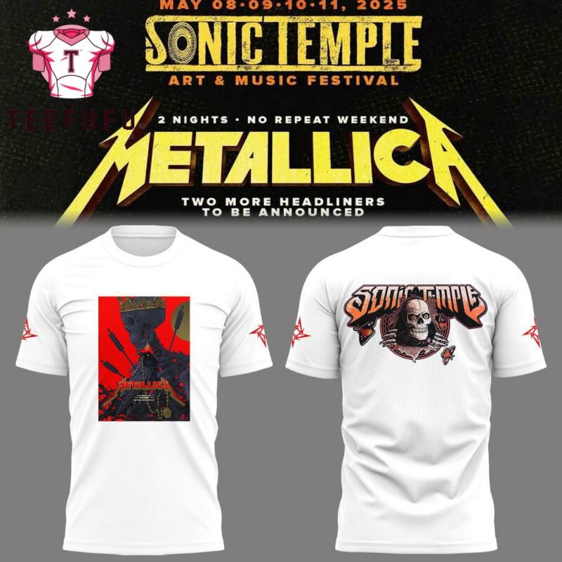Metallica M72 World Tour x Sonic Temple 3D Printed Shirt