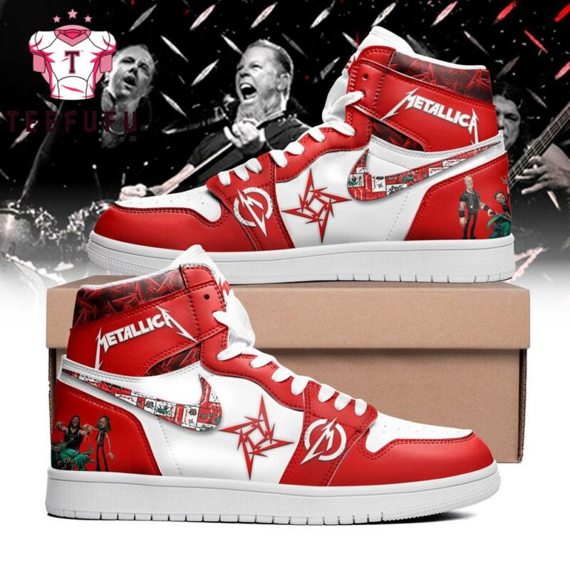 Metallica Music Air Jordan 1 Hightop Shoes