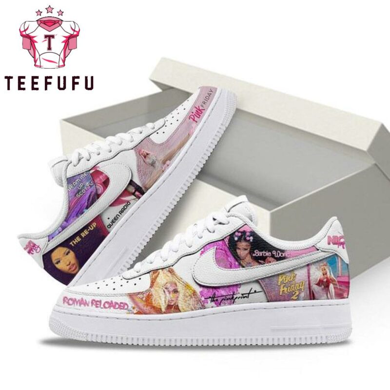 Nicki Minaj Queen Radio Roman Reloaded World Air Force 1 Shoes Sneaker