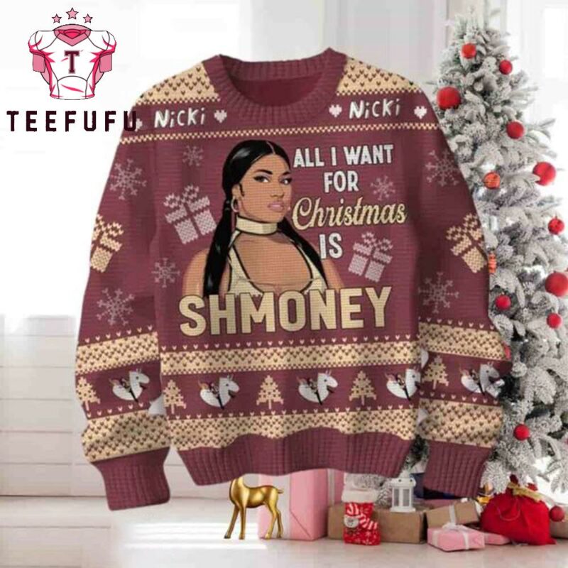Nicki Minaj ShMoney 2025 Xmas Ugly Sweater