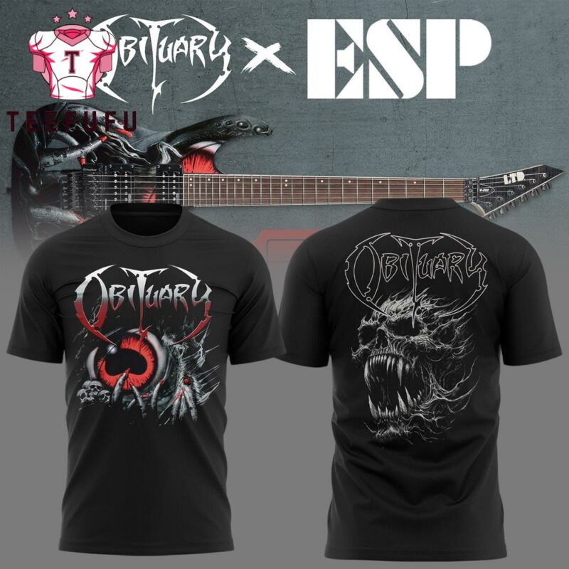 Obituary Band Cause Of Death 35 Year Anniversary 2025 Tour Florida Death Metal 3D Shirt