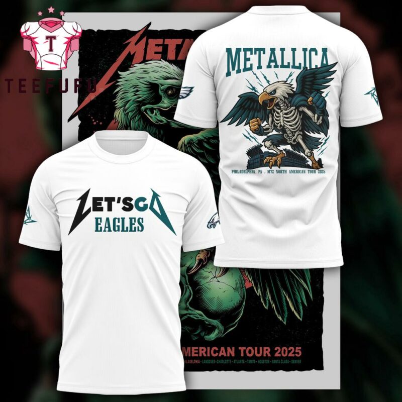 Philadelphia Eagles x Metallica M72 Let’s Go 3D Shirt