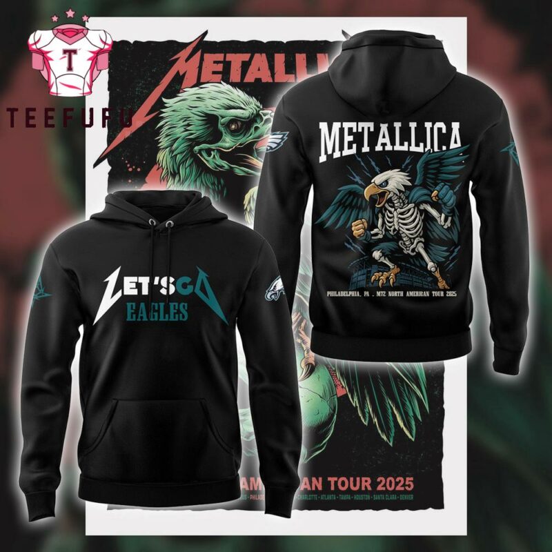 Philadelphia Eagles x Metallica M72 Pennsylvania Concert 3D Printed Hoodie