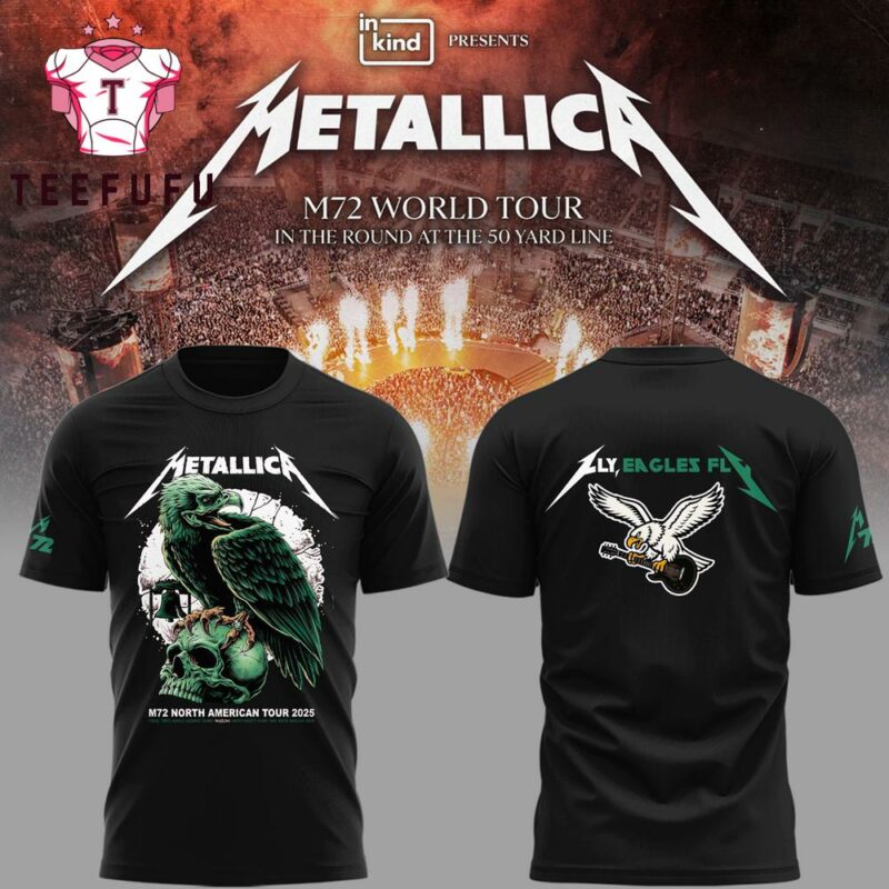Philadelphia Eagles x Metallica M72 Pennsylvania Concert 3D Printed Shirt