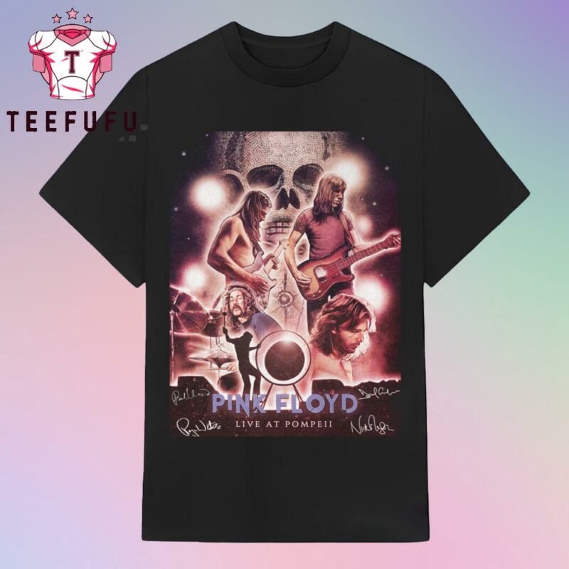 Pink Floyd Rock Music 2025 Live At Pompe T Shirt