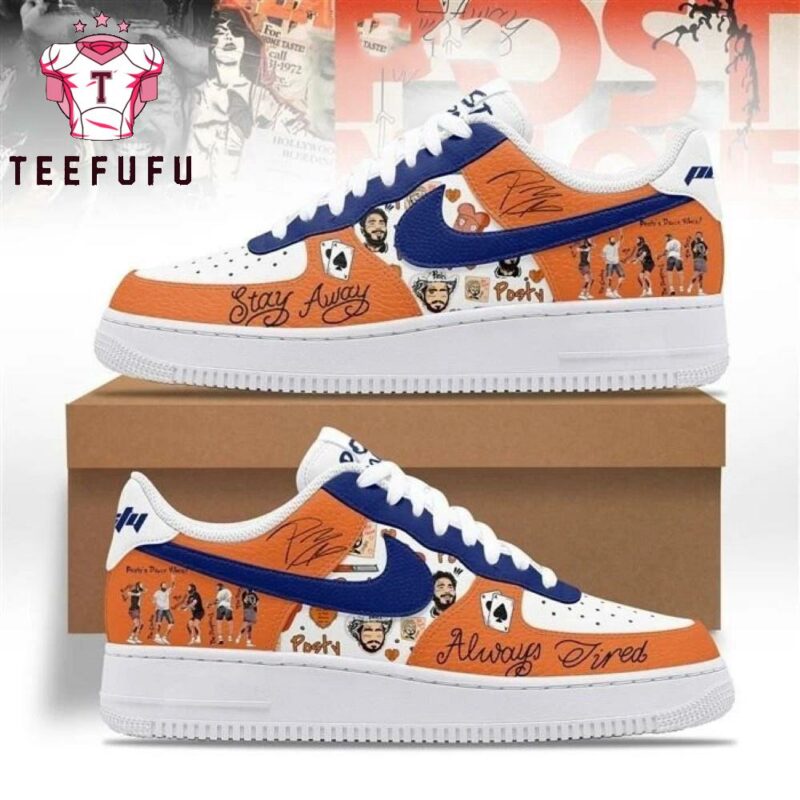 Post Malone Music Graphic Air Force 1 Shoes Sneaker