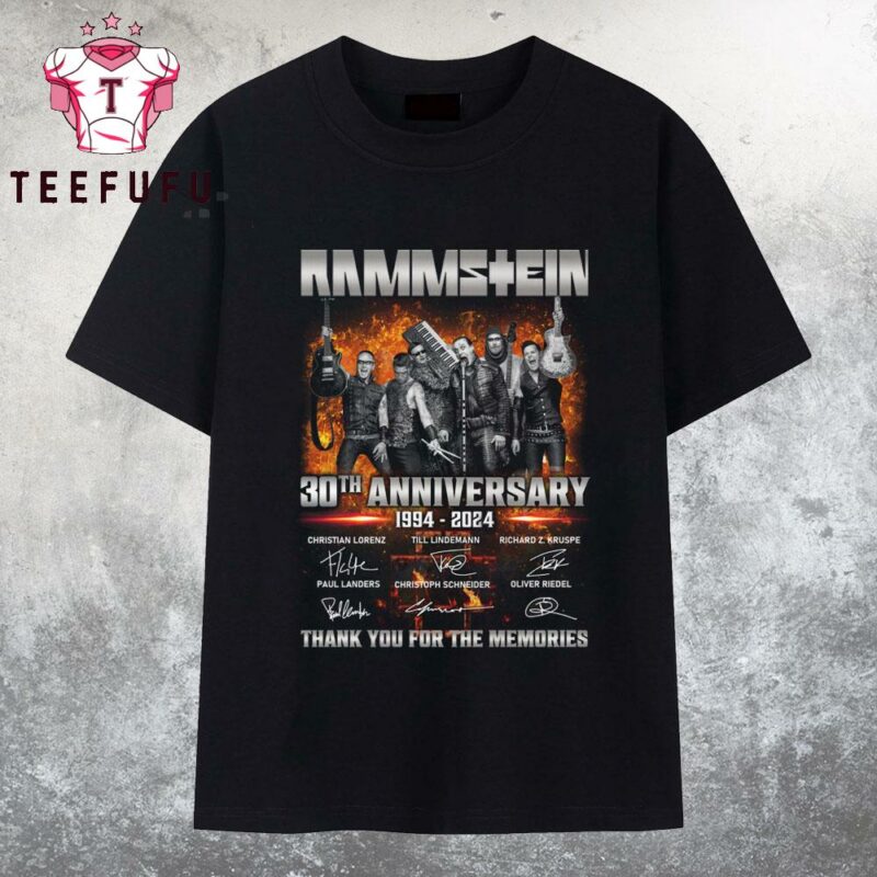 Rammstein 30th Anniversary 1994-2024 T Shirt