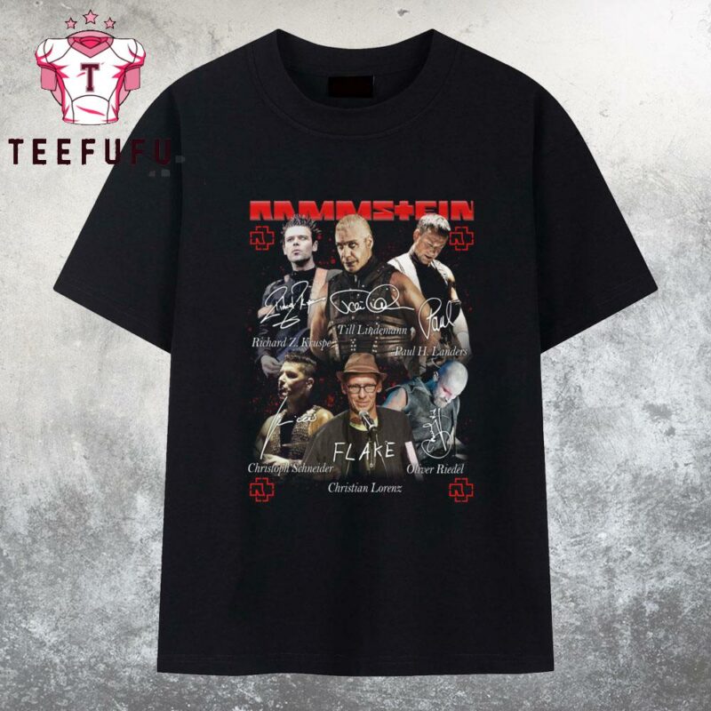 Rammstein Band Music Graphic Signature 2025 T Shirt