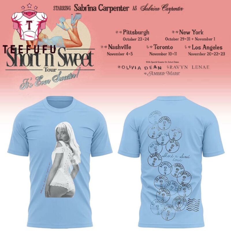 Sabrina Carpenter SC Short n’ Sweet Tour 2025 Limited T Shirt