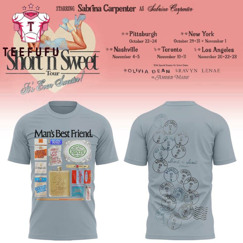 Sabrina Carpenter SC Short n’ Sweet Tour Limited Edition 3D Shirt