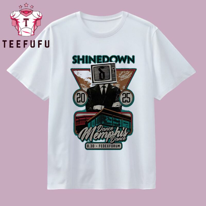 Shinedown Aug 30 2025 FedExForum In Memphis TN T Shirt