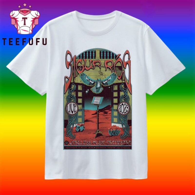 Sigur Ros Nov 19-21 2025 Orpheum Theatre T Shirt