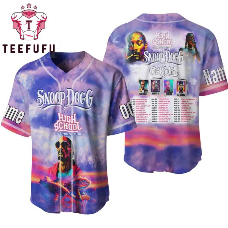 Snoop Dogg High School Reunion Tour Baseball Jersey