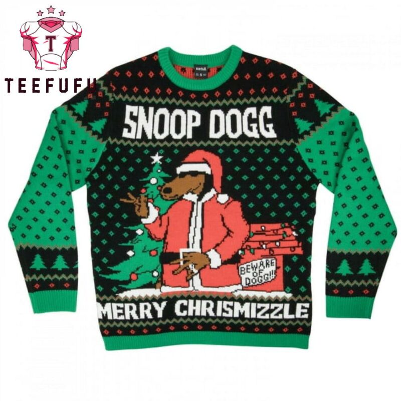 Snoop Dogg Merry Chrismizzle 2025 Ugly Christmas Sweater