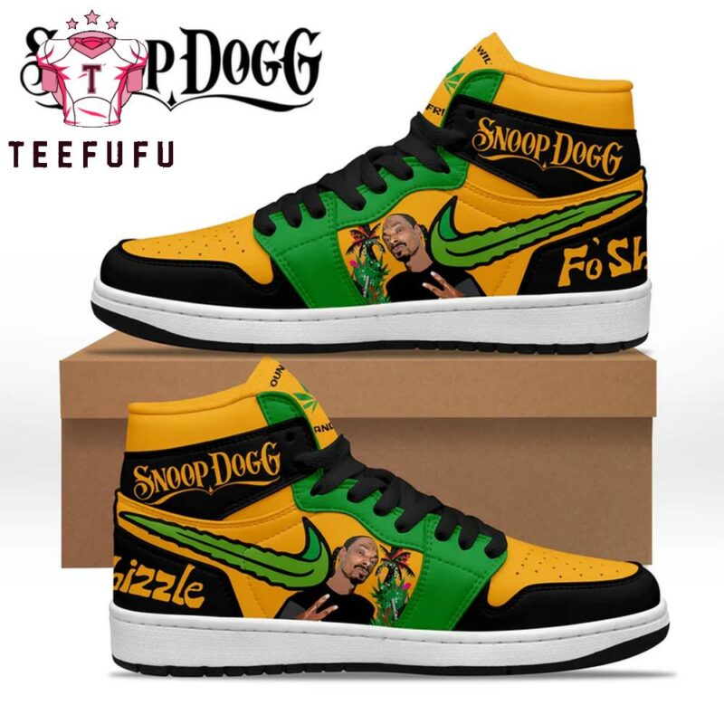 Snoop Dogg Rapper Air Jordan 1 Hightop Shoes