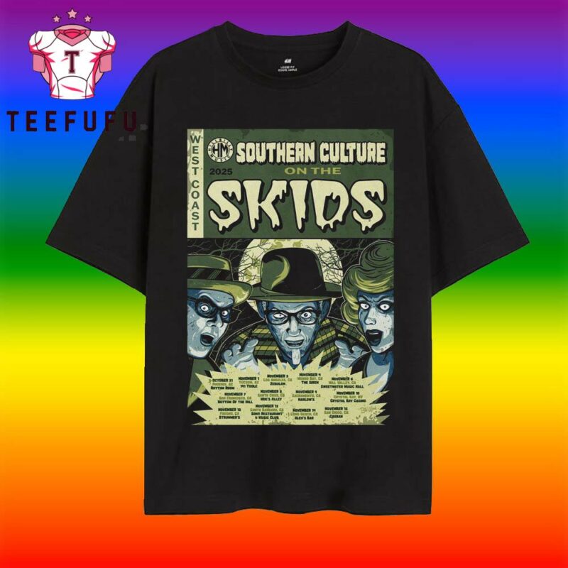 Southern Culture On The Skids West Coast 2025 Tour T Shirt