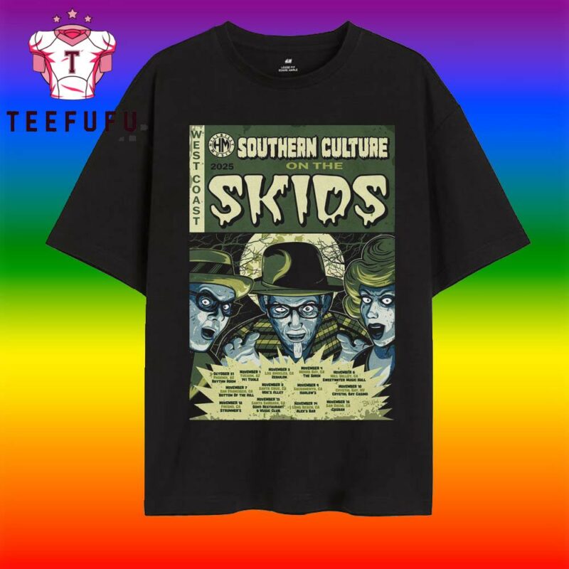 Southern Culture On The Skids West Coast Tour 2025 T Shirt
