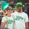 St Patricks Day Lucky Duo Matching Outfits For Couples Couple T Shirts Valentine Tshirt Valentine Day Gift 5174