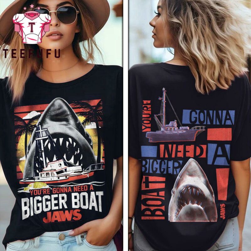 Stay Out of the Water Jaws Warning Graphic Tee