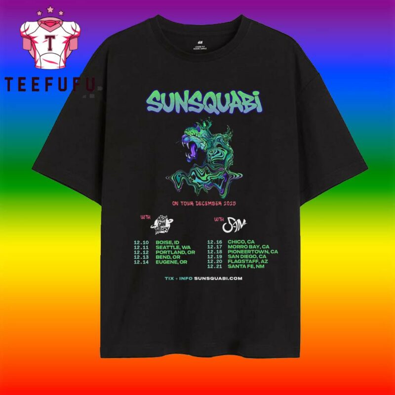 SunSquabi On Tour December 2025 T Shirt