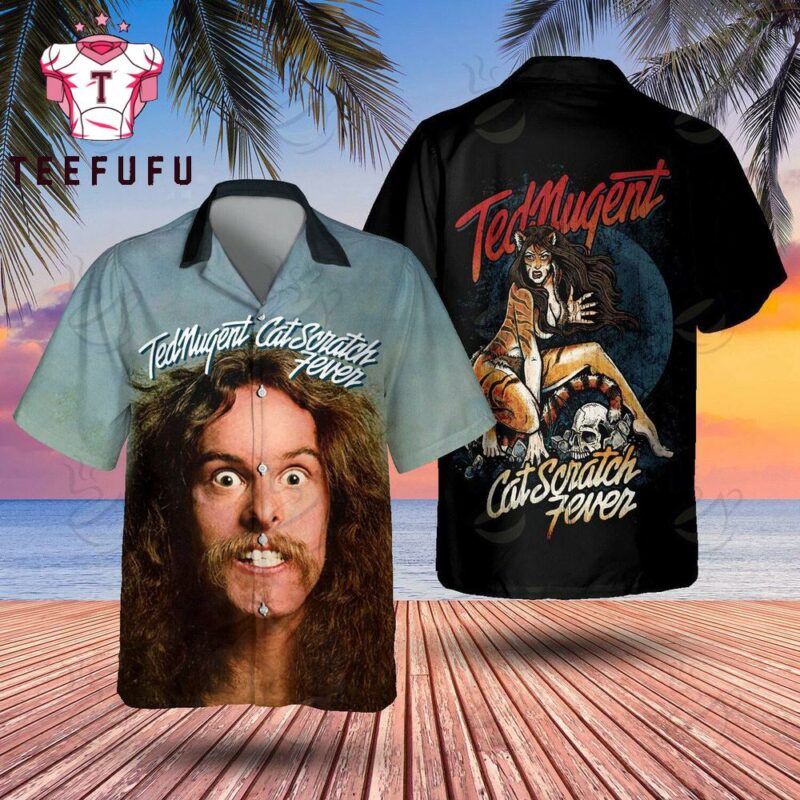 Ted Nugent Cat Scratch Fever Hawaiian Shirt
