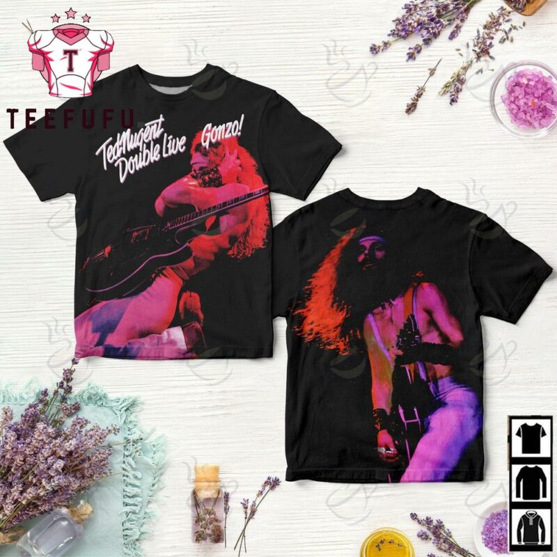 Ted Nugent Double Live Gonzo All Over Print Shirt